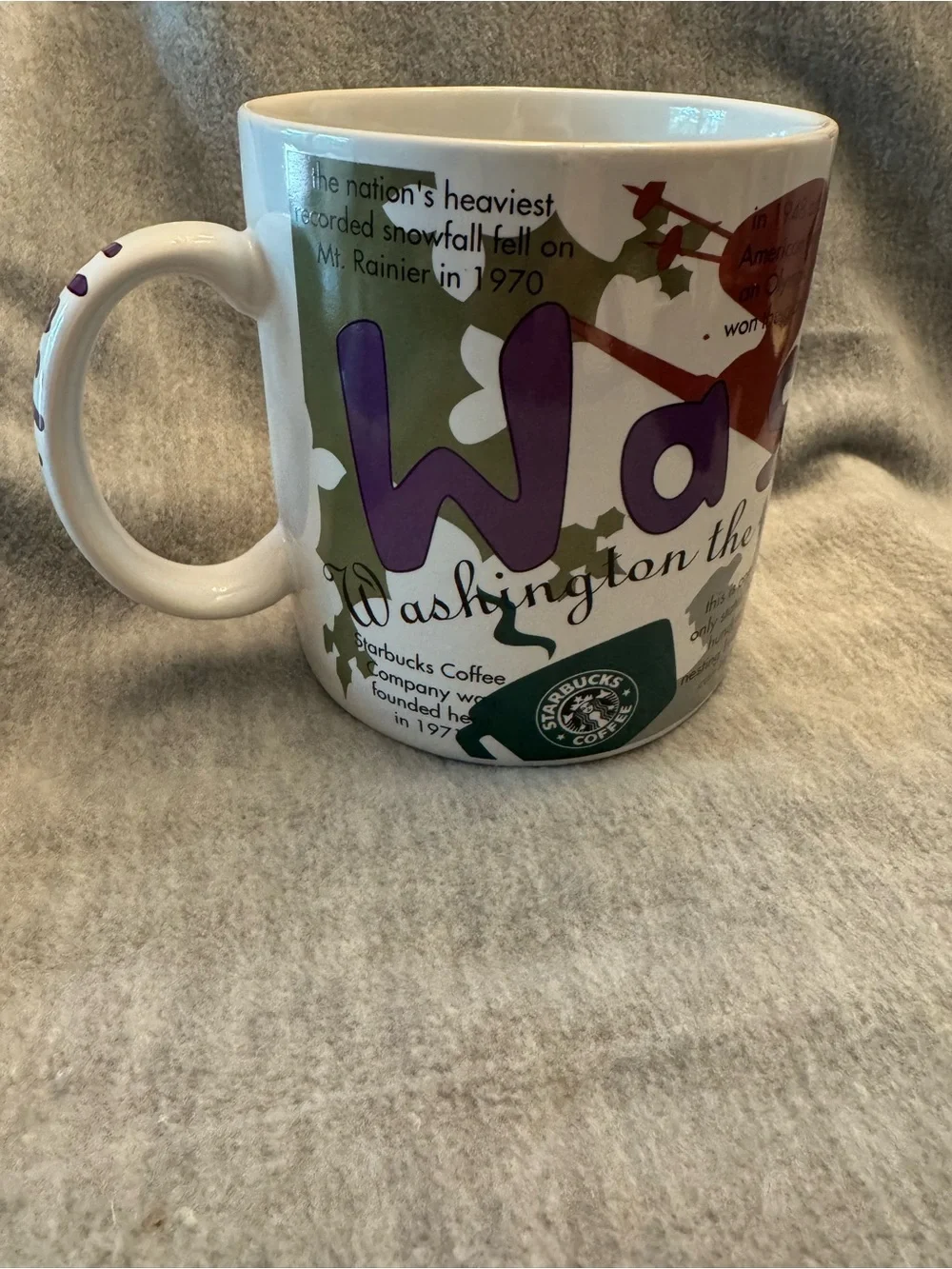 Starbucks Washington State Mug - 1997 States of Bean Series